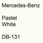 Preview: Mercedes-Benz, Pastel White, DB-131.